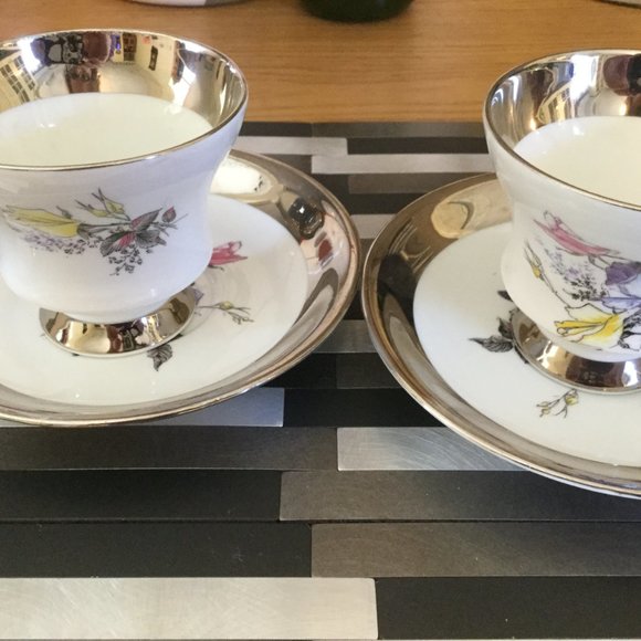 Set of 2 cups and saucers - Picture 5 of 7